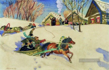 Boris Mikhailovich Kustodiev Werke - Shrovetide 1920 1 Boris Michailowitsch Kustodiew